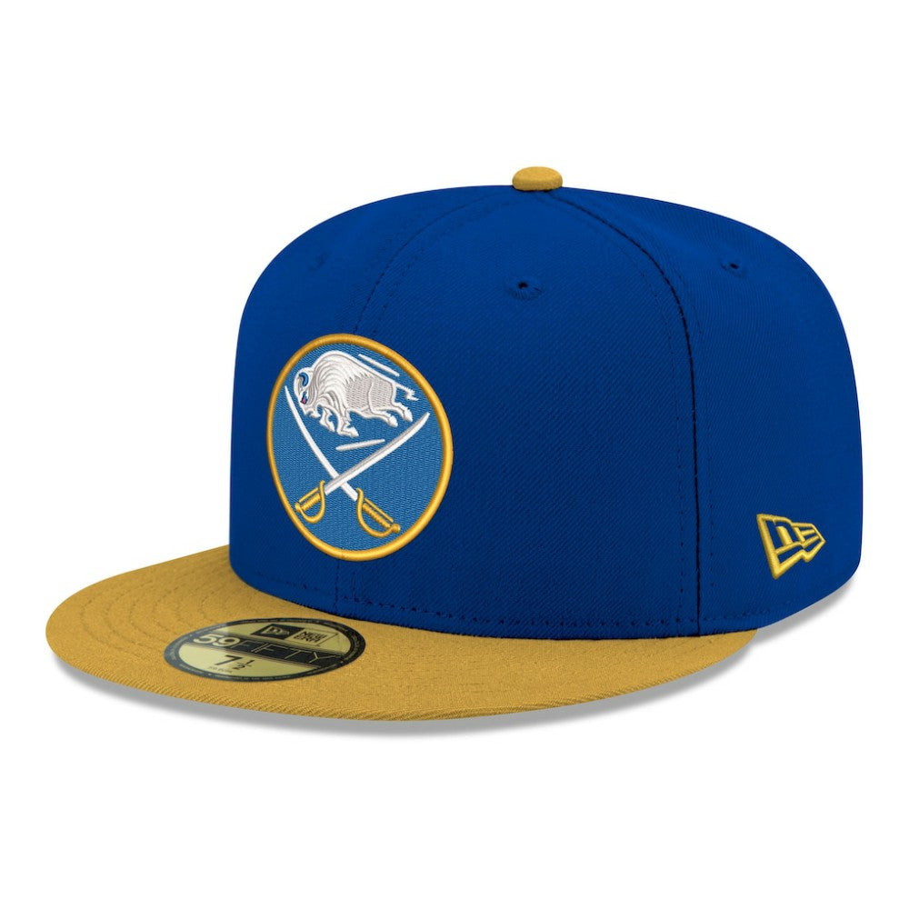 Buffalo Sabres New Era Core Logo Two-Tone 59FIFTY Fitted Hat - Royal - NHL
