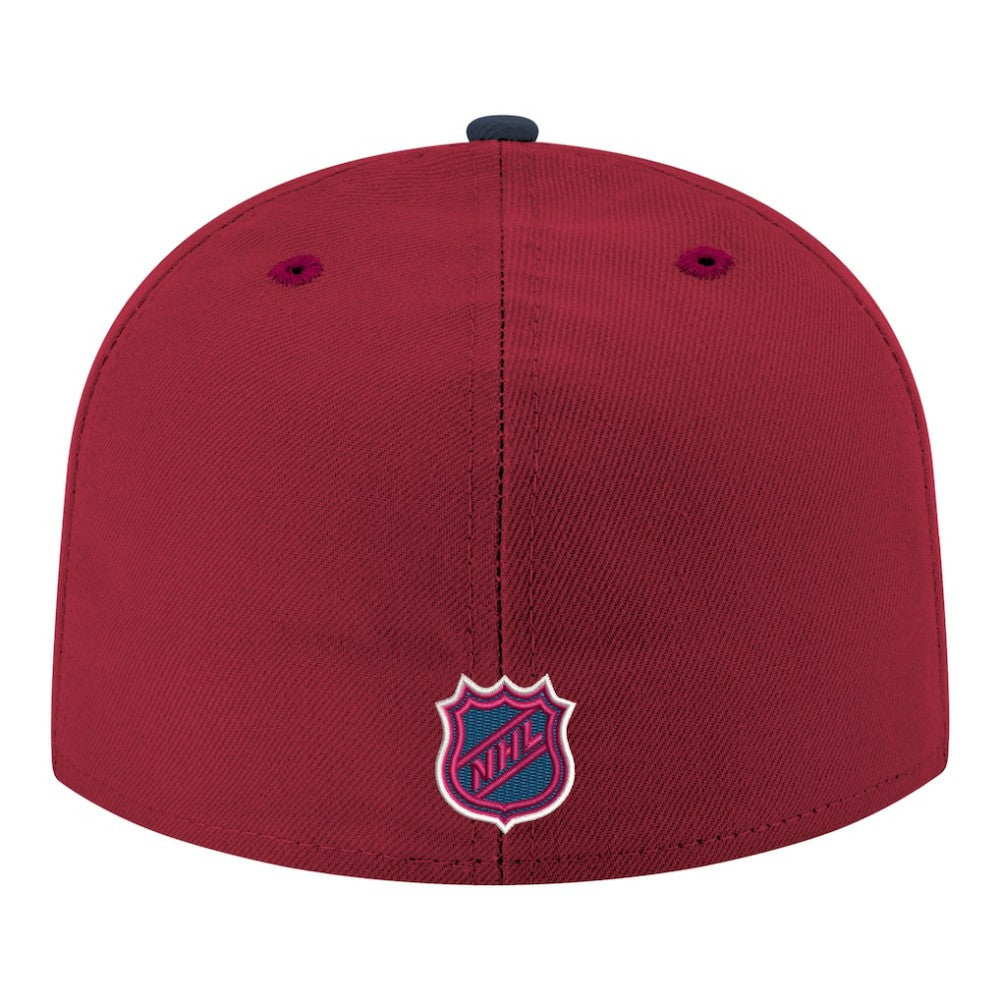 Colorado Avalanche New Era Core Logo Two-Tone 59FIFTY Fitted Hat - Burgundy - NHL