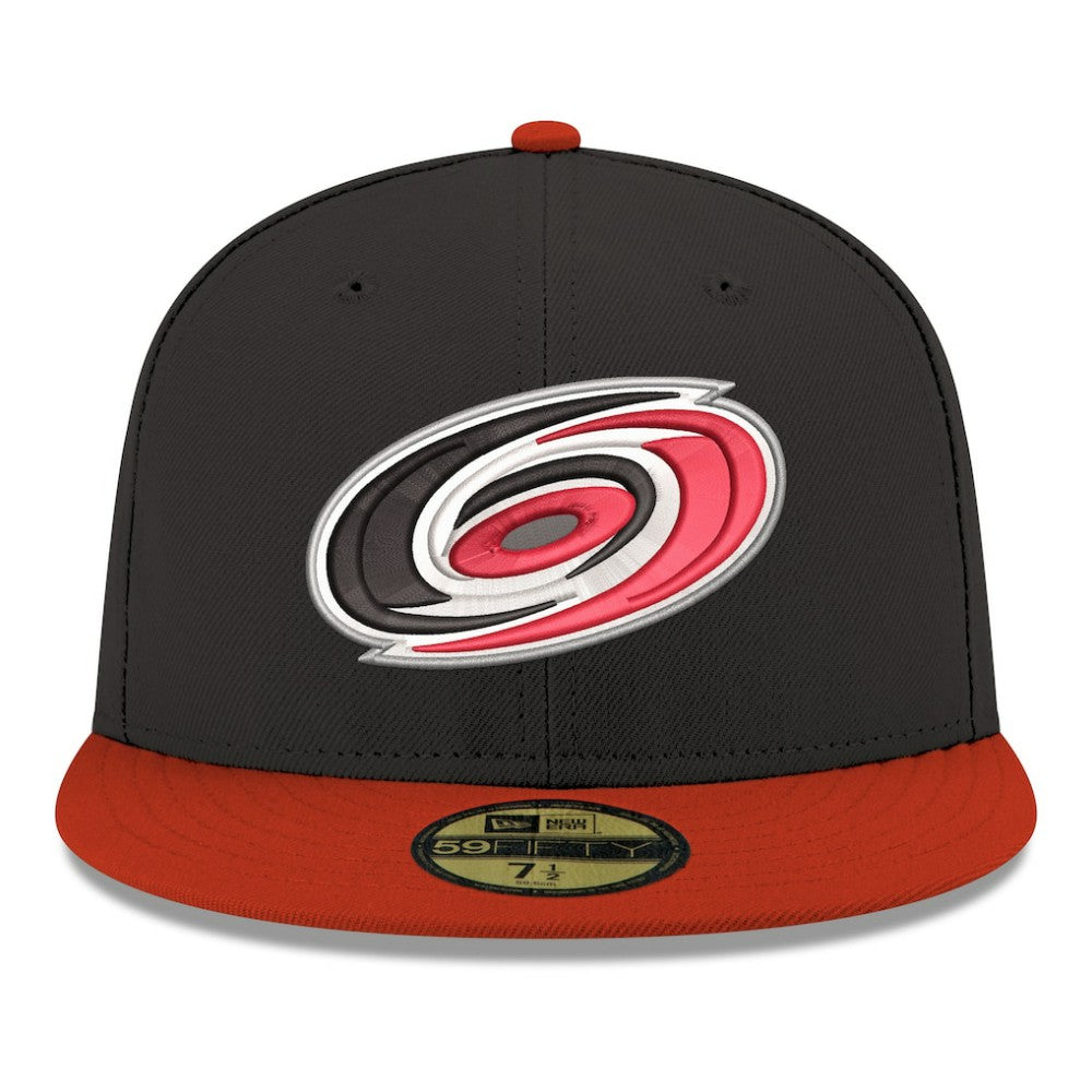 Carolina Hurricanes New Era Core Logo Two-Tone 59FIFTY Fitted Hat - Black - NHL