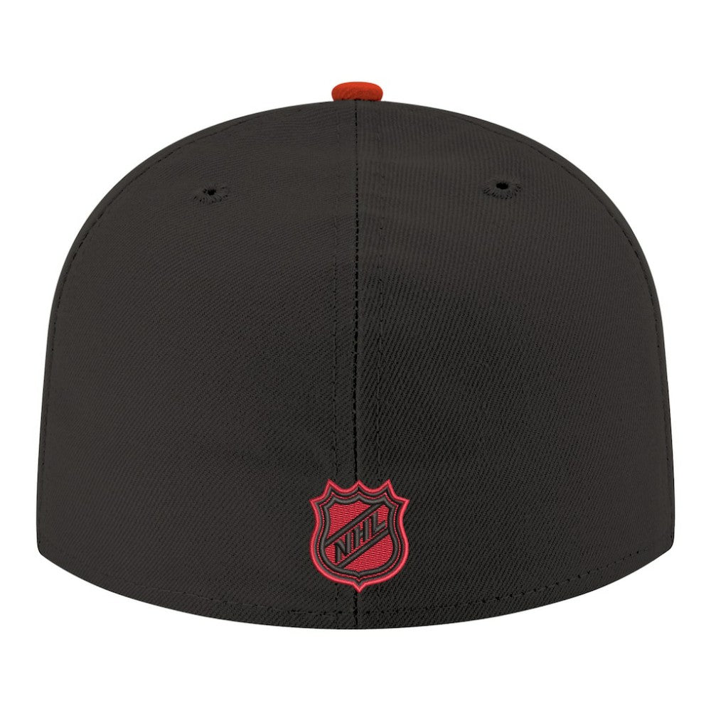 Carolina Hurricanes New Era Core Logo Two-Tone 59FIFTY Fitted Hat - Black - NHL