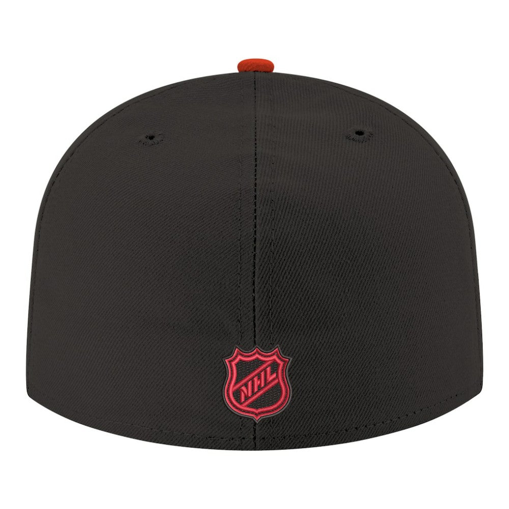 Chicago Blackhawks New Era Core Logo Two-Tone 59FIFTY Fitted Hat - Black - NHL