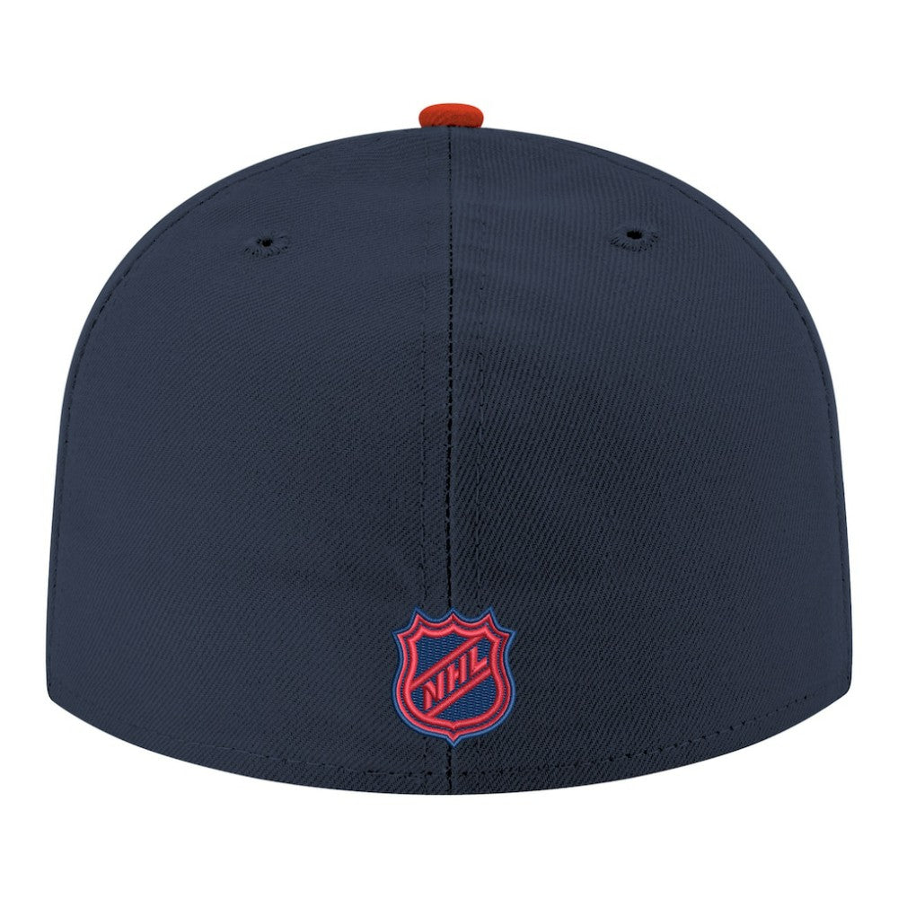 Columbus Blue Jackets New Era Core Logo Two-Tone 59FIFTY Fitted Hat - Navy - NHL