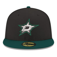 Dallas Stars New Era Core Logo Two-Tone 59FIFTY Fitted Hat - Black - NHL