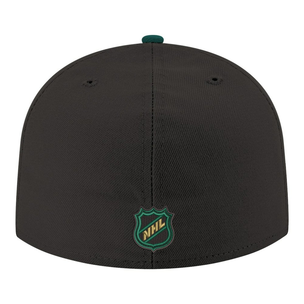 Dallas Stars New Era Core Logo Two-Tone 59FIFTY Fitted Hat - Black - NHL