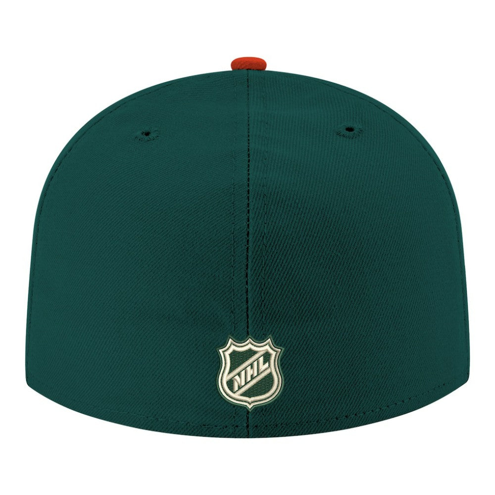 Minnesota Wild New Era Core Logo Two-Tone 59FIFTY Fitted Hat - Green - NHL