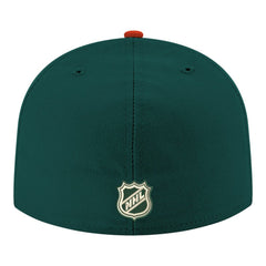 Minnesota Wild New Era Core Logo Two-Tone 59FIFTY Fitted Hat - Green - NHL