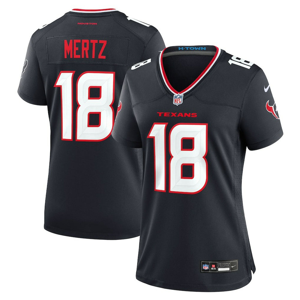 Graham Mertz Houston Texans Women's Team Game Jersey Navy | Nike for Sale