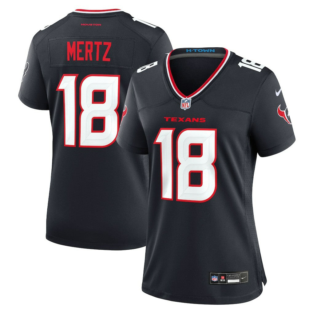 Graham Mertz Houston Texans Women's Team Game Jersey Navy | Nike for Sale