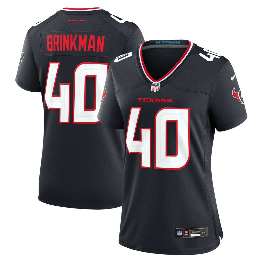 Austin Brinkman Houston Texans Women's Team Game Jersey Navy | Nike for Sale