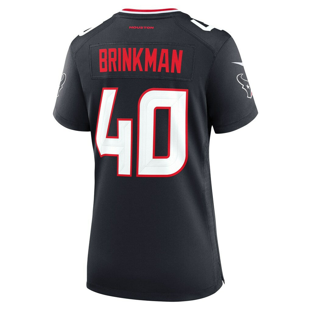 Austin Brinkman Houston Texans Women's Team Game Jersey Navy | Nike for Sale