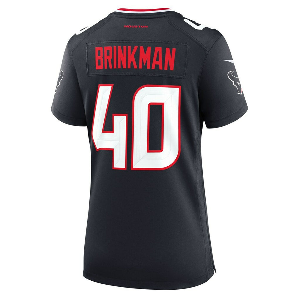 Austin Brinkman Houston Texans Women's Team Game Jersey Navy | Nike for Sale