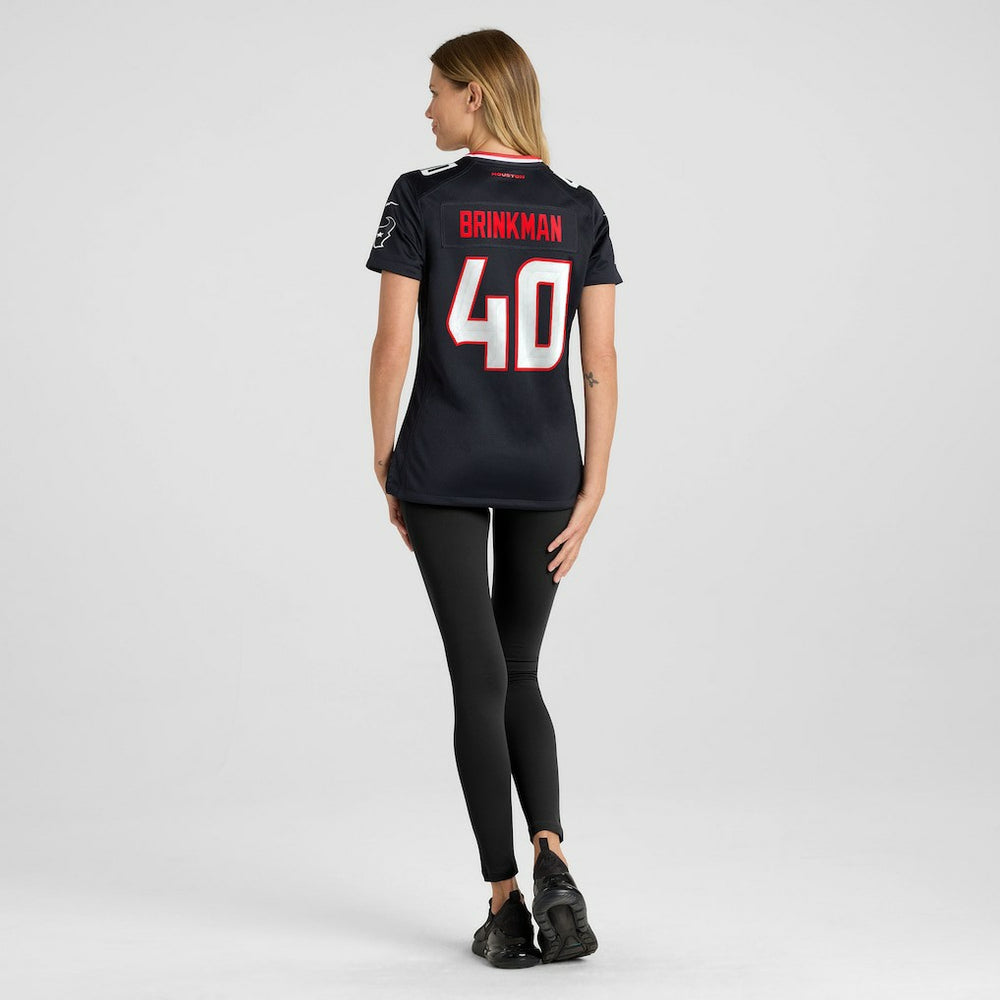 Austin Brinkman Houston Texans Women's Team Game Jersey Navy | Nike for Sale