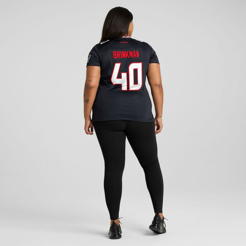 Austin Brinkman Houston Texans Women's Team Game Jersey Navy | Nike for Sale