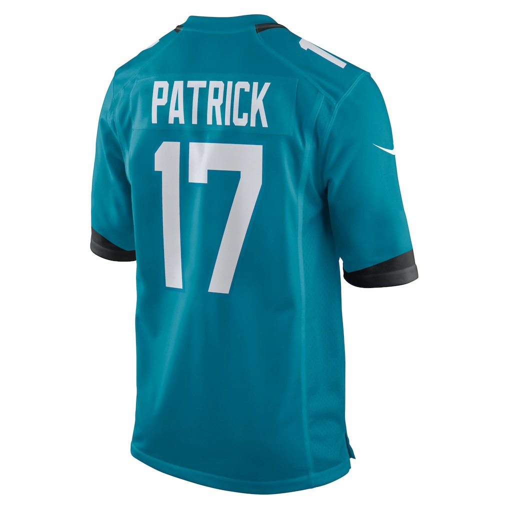 Tim Patrick Jacksonville Jaguars Team Game Jersey Teal | Nike for Sale