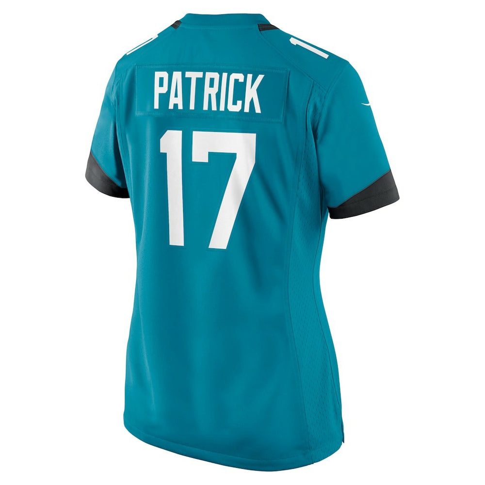 Tim Patrick Jacksonville Jaguars Women's Team Game Jersey Teal | Nike for Sale