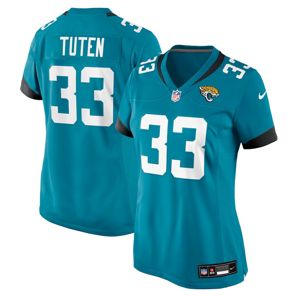 Bhayshul Tuten Jacksonville Jaguars Women's Team Game Jersey Teal | Nike for Sale