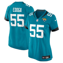 Chuma Edoga Jacksonville Jaguars Women's Team Game Jersey Teal | Nike for Sale