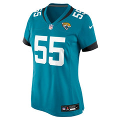 Chuma Edoga Jacksonville Jaguars Women's Team Game Jersey Teal | Nike for Sale