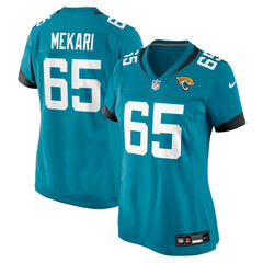 Patrick Mekari Jacksonville Jaguars Women's Team Game Jersey Teal | Nike for Sale