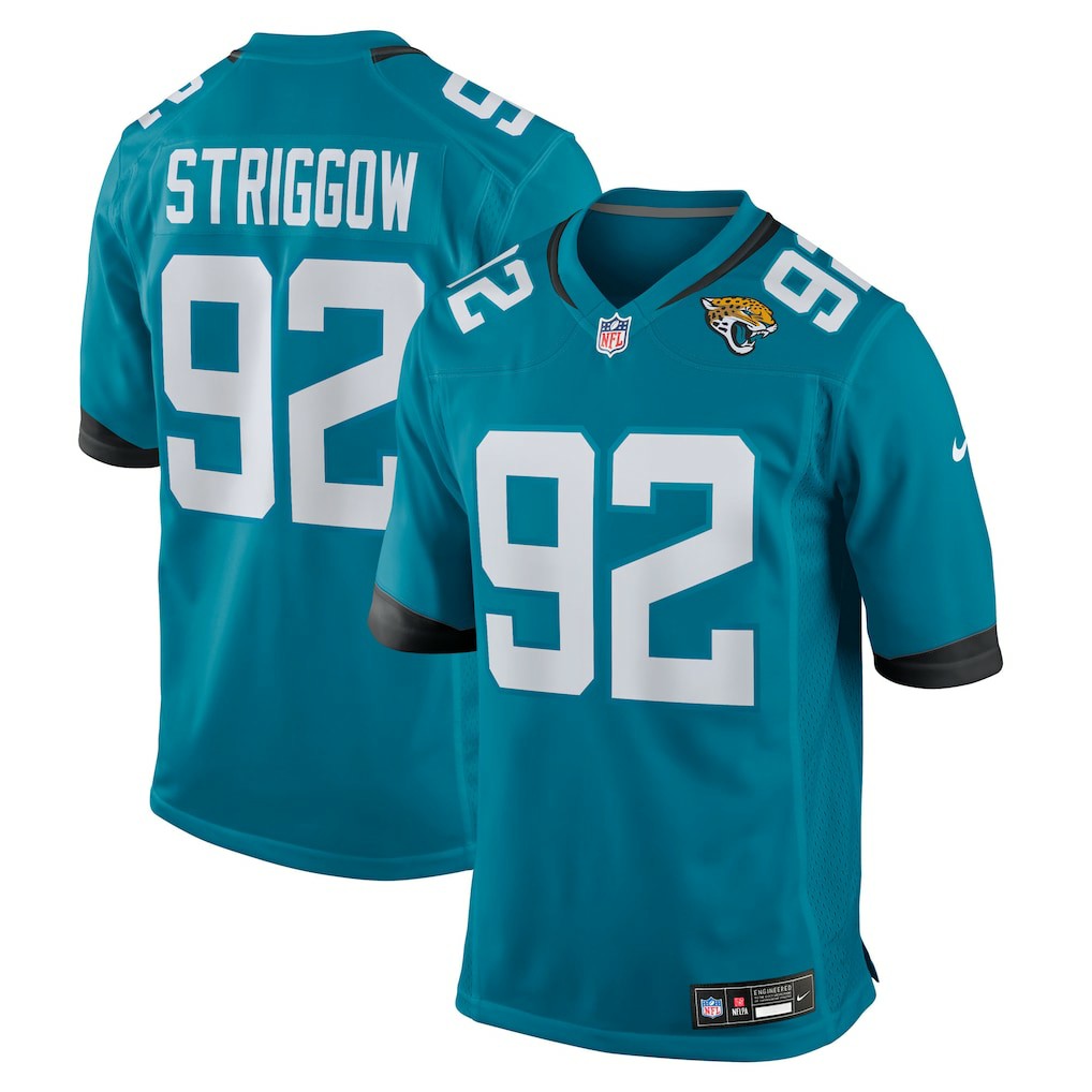 Danny Striggow Jacksonville Jaguars Team Game Jersey Teal | Nike for Sale