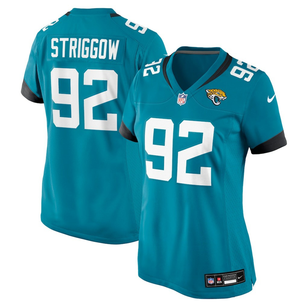 Danny Striggow Jacksonville Jaguars Women's Team Game Jersey Teal | Nike for Sale