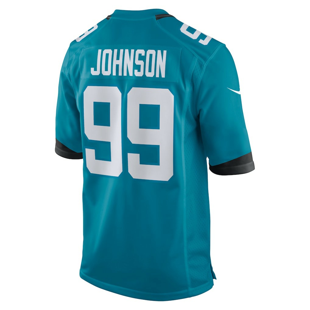Austin Johnson Jacksonville Jaguars Team Game Jersey Teal | Nike for Sale