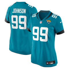 Austin Johnson Jacksonville Jaguars Women's Team Game Jersey Teal | Nike for Sale
