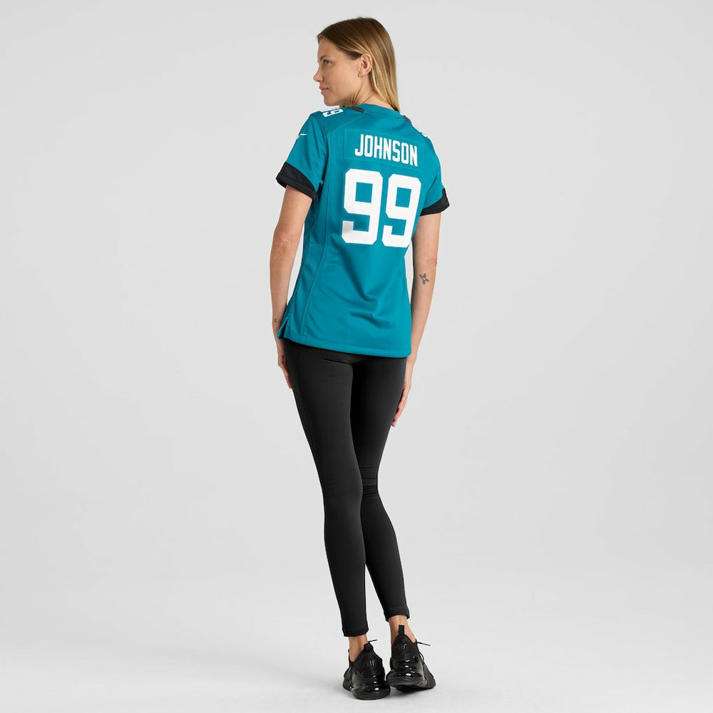 Austin Johnson Jacksonville Jaguars Women's Team Game Jersey Teal | Nike for Sale