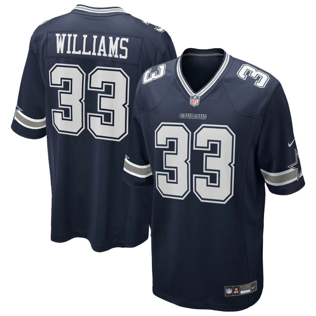 Javonte Williams Dallas Cowboys Team Game Jersey Navy | Nike for Sale