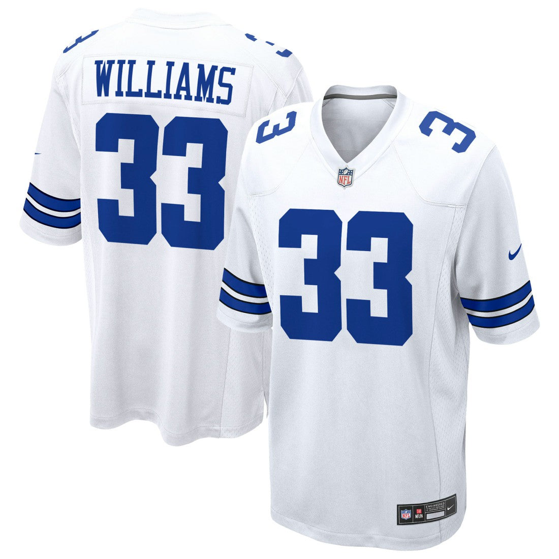 Javonte Williams Dallas Cowboys Game Jersey White | Nike for Sale