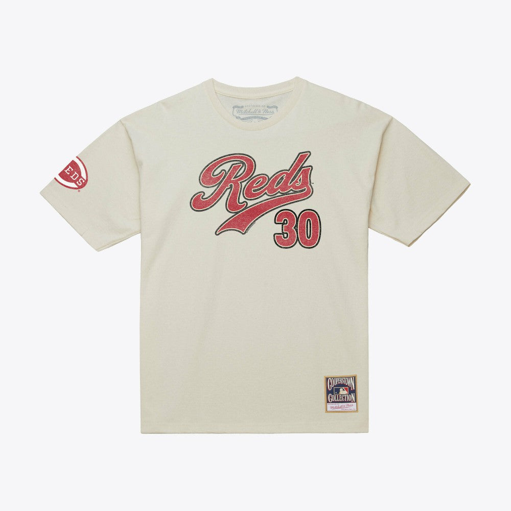 Ken Griffey Jr. Cincinnati Reds Mitchell & Ness Cooperstown Collection Throwback Name & Number T-Shirt - MLB