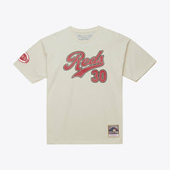 Ken Griffey Jr. Cincinnati Reds Mitchell & Ness Cooperstown Collection Throwback Name & Number T-Shirt - MLB