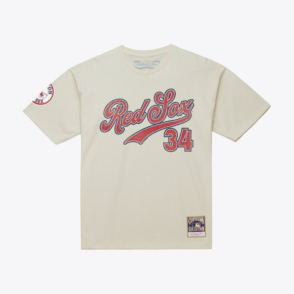 David Ortiz Boston Red Sox Mitchell & Ness Cooperstown Collection Throwback Name & Number T-Shirt - MLB