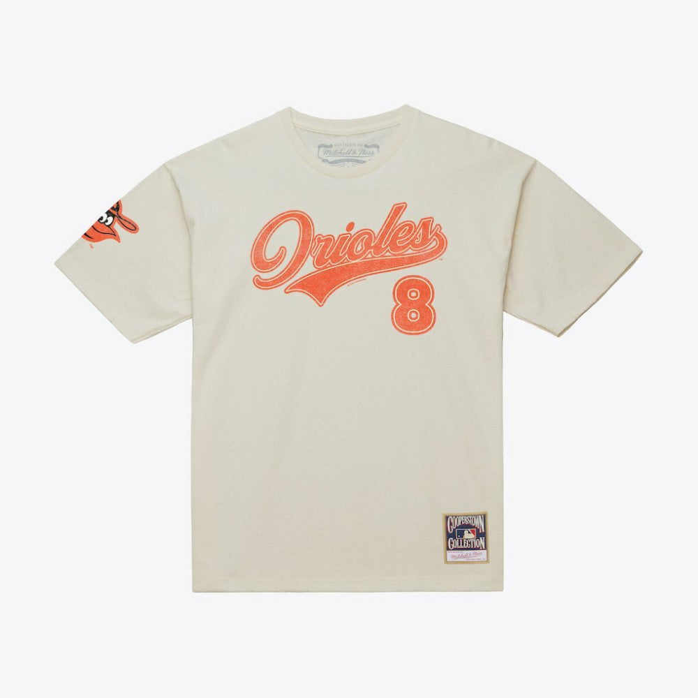 Cal Ripken Jr. Baltimore Orioles Mitchell & Ness Cooperstown Collection Throwback Name & Number T-Shirt - MLB