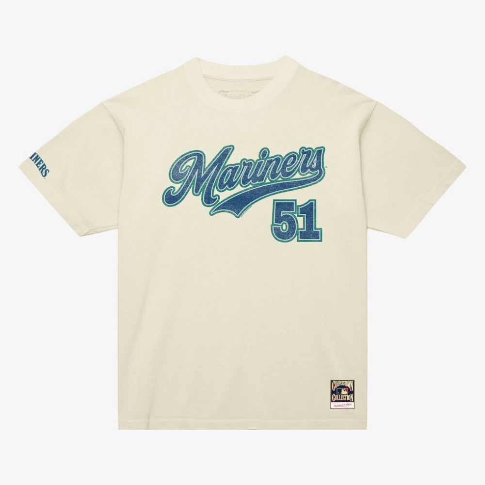 Ichiro Suzuki Seattle Mariners Mitchell & Ness Cooperstown Collection Throwback Name & Number T-Shirt - MLB