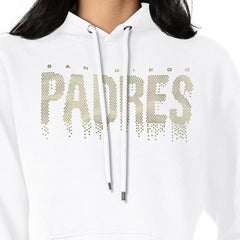 San Diego Padres G-III 4Her by Carl Banks Women's Metallic Drop Fleece Hoodie - MLB