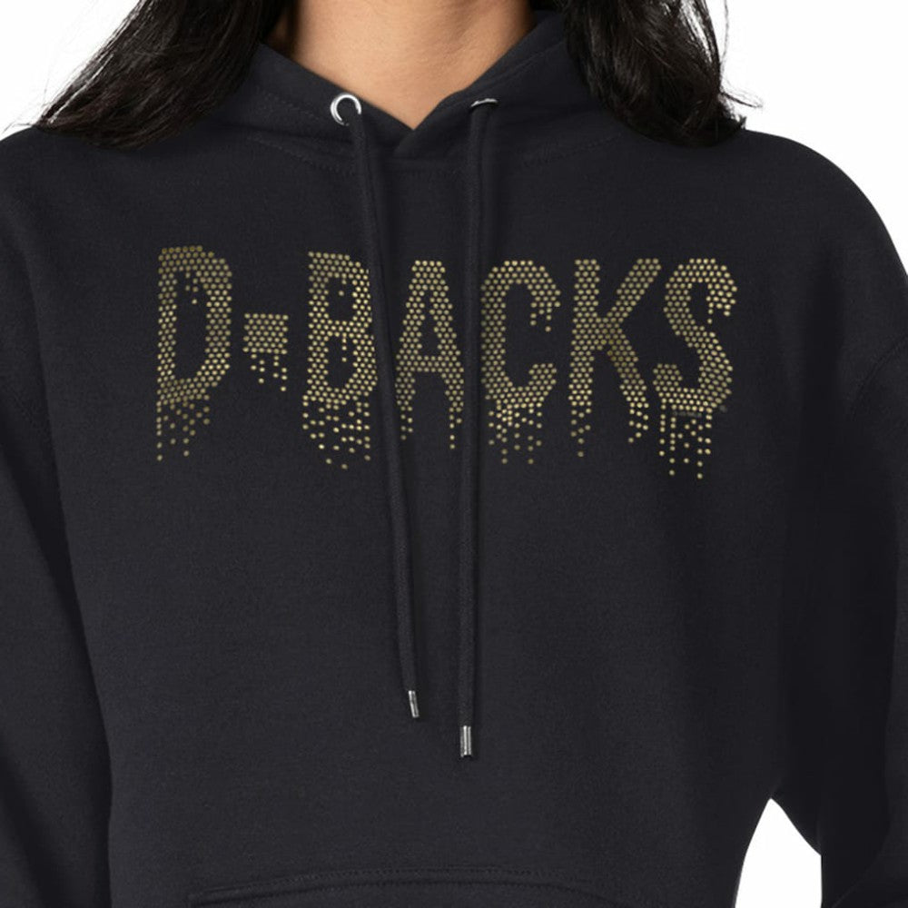 Arizona Diamondbacks G-III 4Her by Carl Banks Women's Metallic Drop Fleece Hoodie - MLB