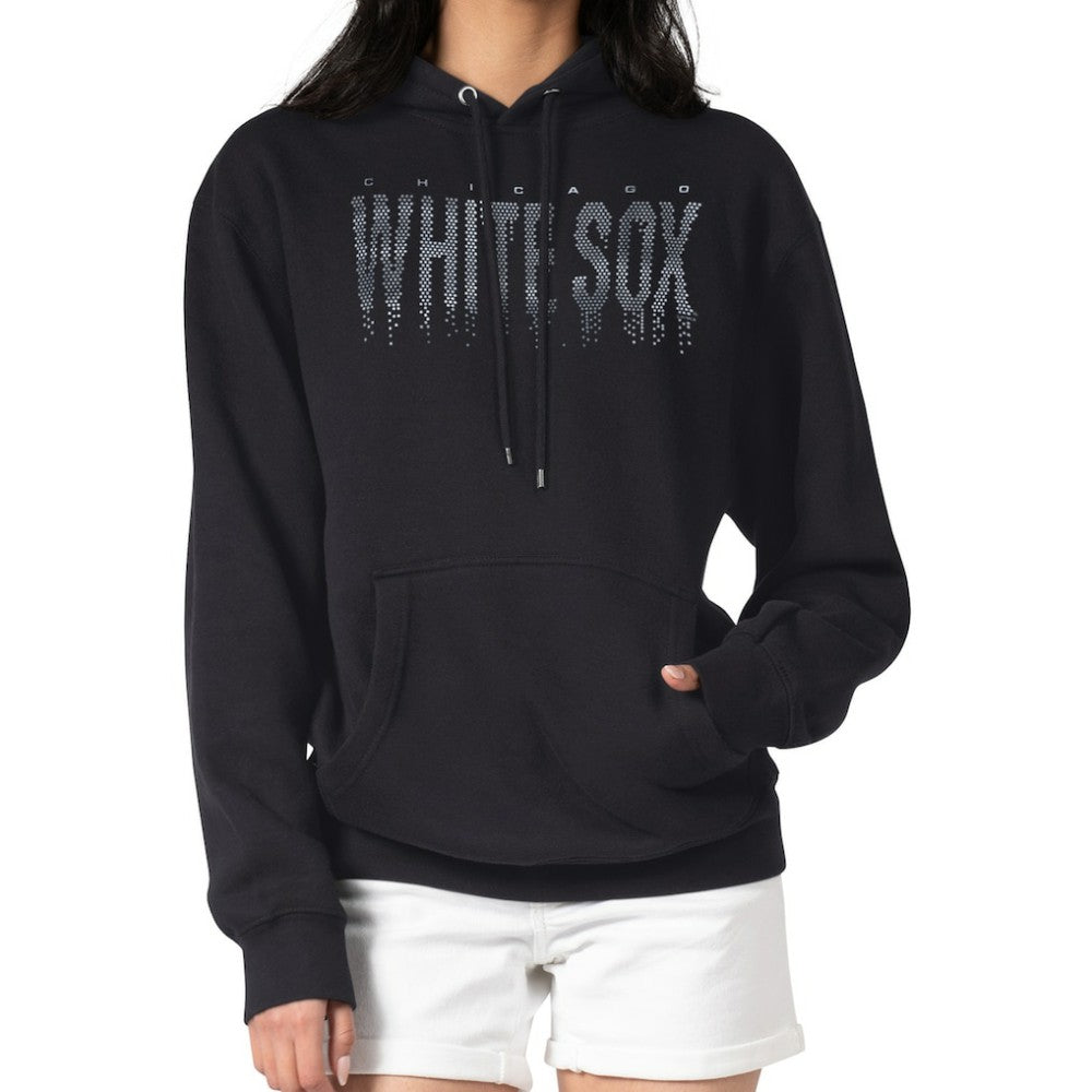 Chicago White Sox G-III 4Her by Carl Banks Women's Metallic Drop Fleece Hoodie - MLB