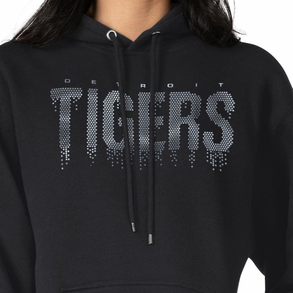 Detroit Tigers G-III 4Her by Carl Banks Women's Metallic Drop Fleece Hoodie - MLB