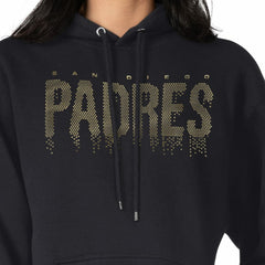 San Diego Padres G-III 4Her by Carl Banks Women's Metallic Drop Fleece Hoodie - MLB