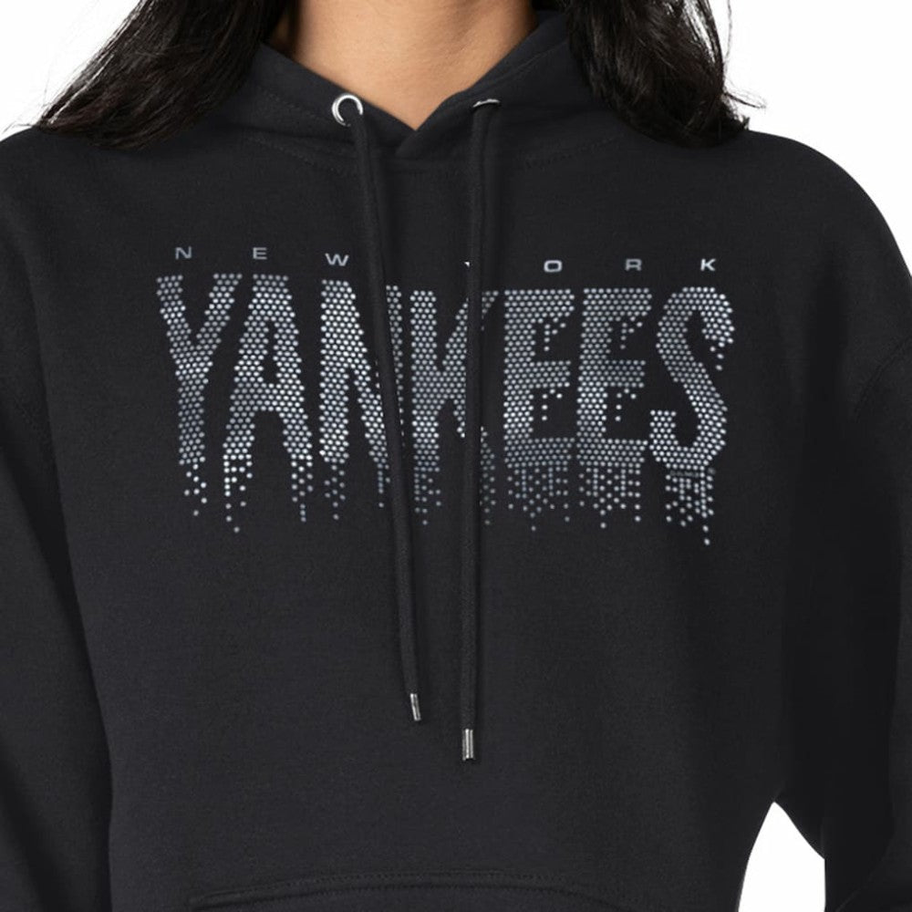 New York Yankees G-III 4Her by Carl Banks Women's Metallic Drop Fleece Hoodie - MLB