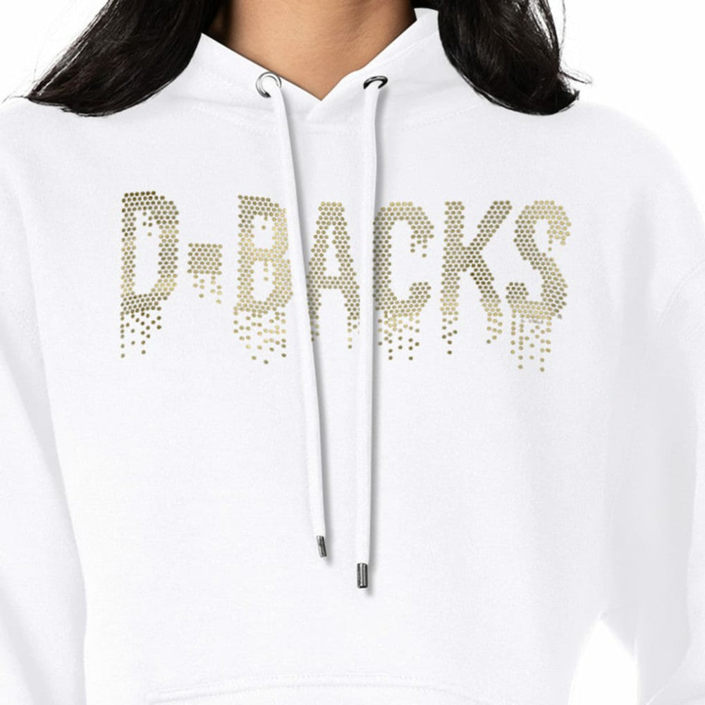 Arizona Diamondbacks G-III 4Her by Carl Banks Women's Metallic Drop Fleece Hoodie - MLB