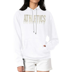 Athletics G-III 4Her by Carl Banks Women's Metallic Drop Fleece Hoodie - MLB