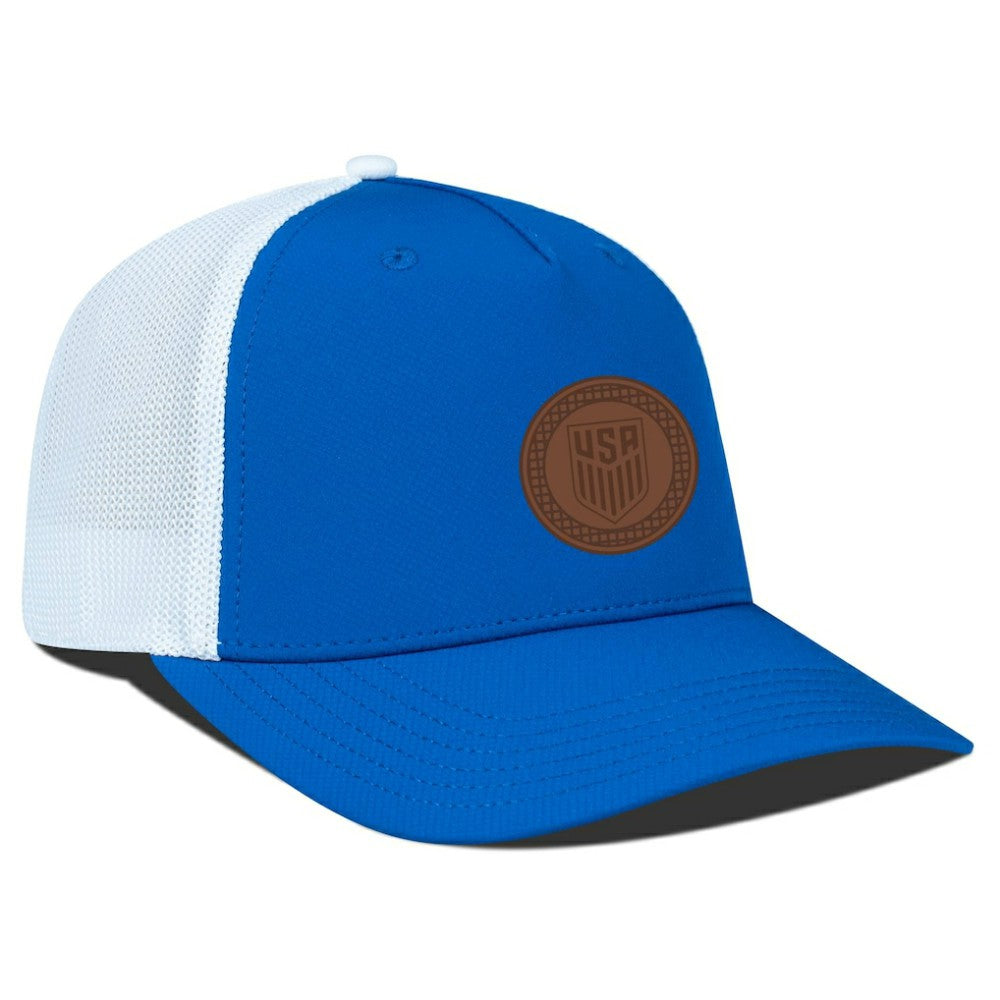 USMNT Levelwear Signal Periscope Adjustable Trucker Hat Royal/White - FIFA World CUP