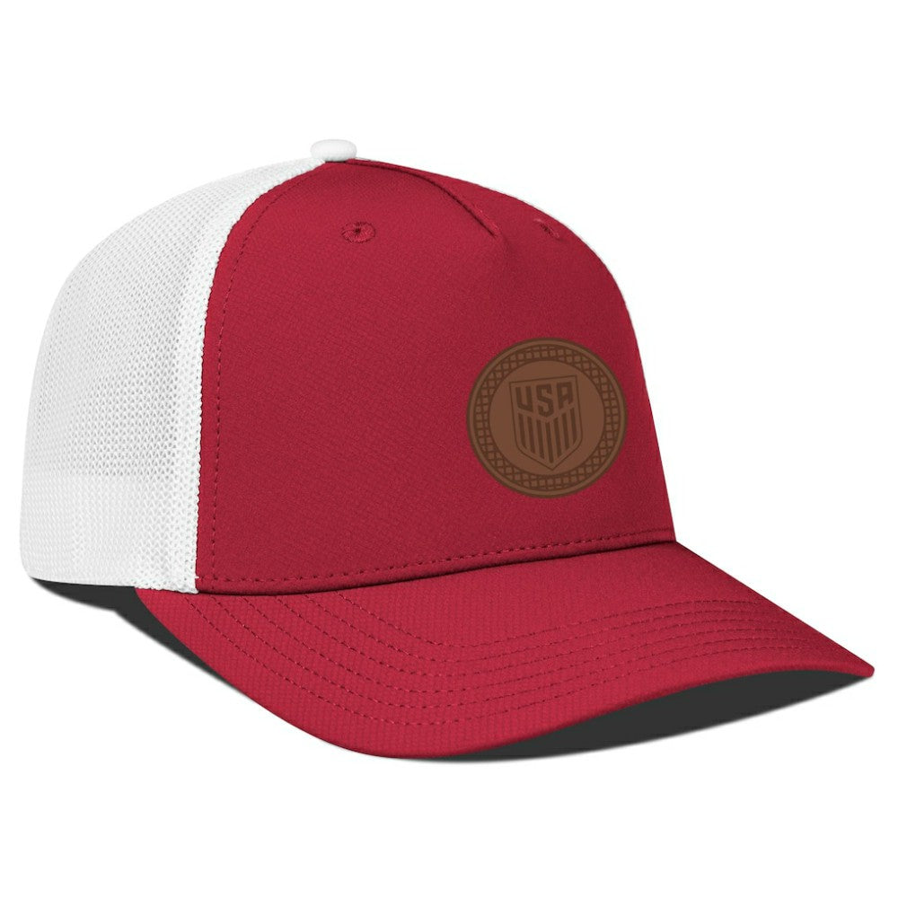 USMNT Levelwear Signal Periscope Adjustable Trucker Hat Red/White - FIFA World CUP
