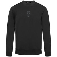 USMNT Levelwear Zane Chenille Sweatshirt Black - FIFA World CUP