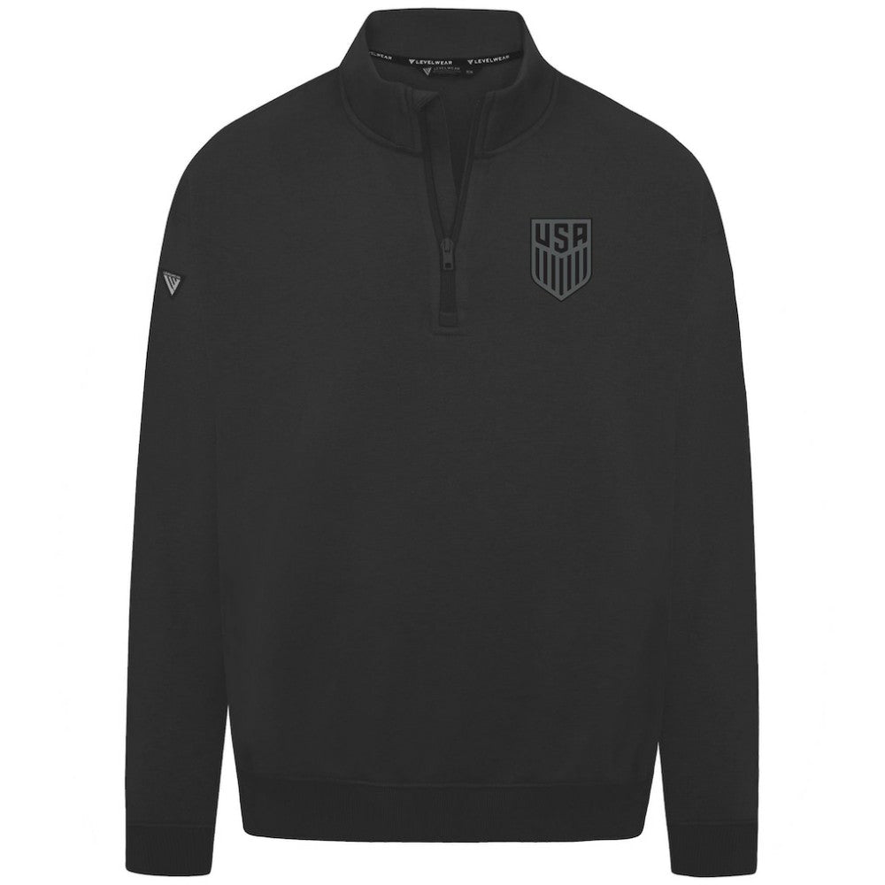 USMNT Levelwear Murray Quarter-Zip Sweatshirt Black - FIFA World CUP