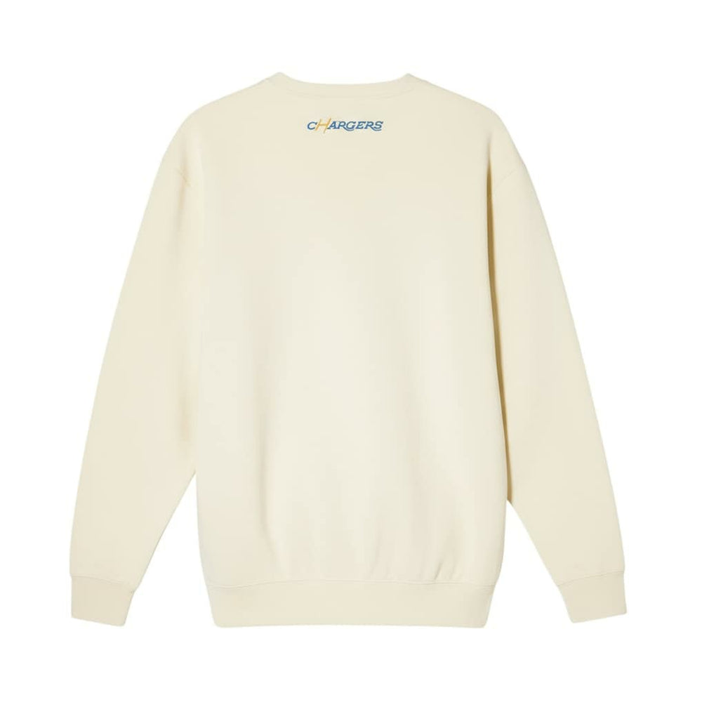 Los Angeles Chargers The Wild Collective Unisex Charger Power Fleece Sweatshirt Cream | NFL