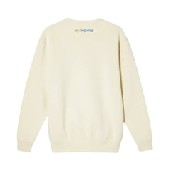 Los Angeles Chargers The Wild Collective Unisex Charger Power Fleece Sweatshirt Cream | NFL