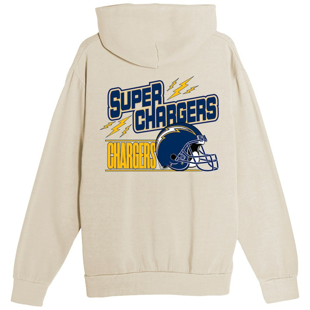 Los Angeles Chargers The Wild Collective Unisex Superchargers Hoodie Cream | NFL
